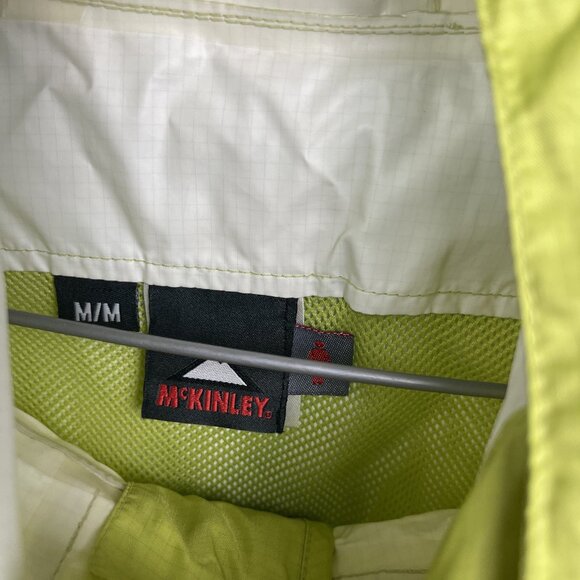 McKinley Aquamax Windbreaker Shell Jacket Women M Lime Green Light / Packable - Picture 6 of 16